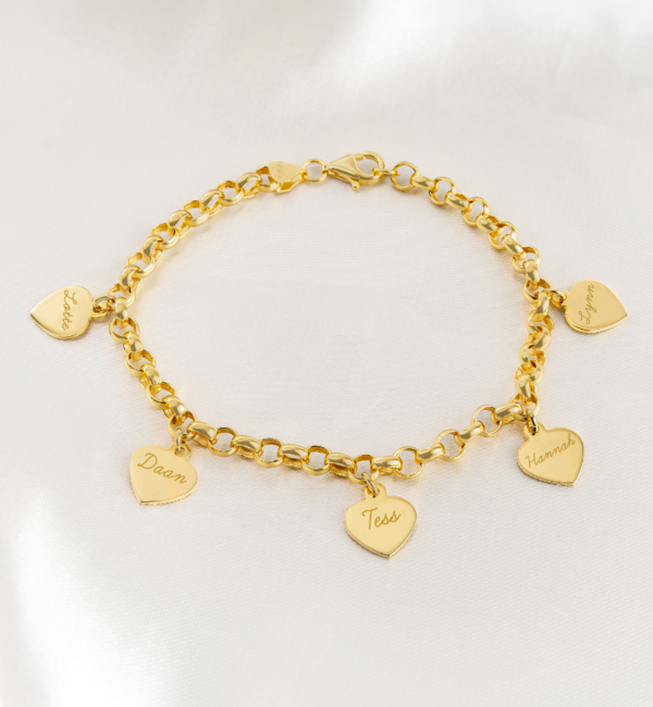 KAYA sieraden Jasseron Bedelarmband met Gravure | Stel Zelf Samen