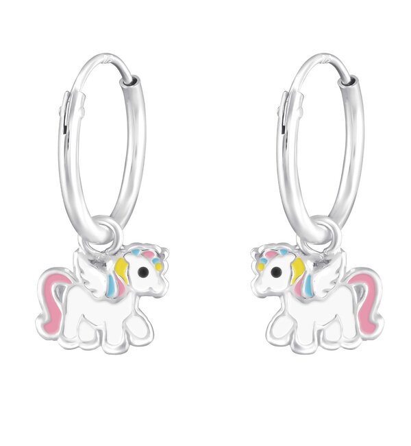 KAYA sieraden Kinderoorbellen 'Unicorn' pastel