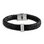KAYA sieraden Boys Bracelet Leather with Name 'Rock My World' | Silver
