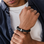 KAYA sieraden Boys Bracelet Leather with Name 'Rock My World' | Silver