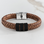 Sieraden Boys bracelet with name Leather Â´Rock My WorldÂ´ | Black