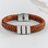 KAYA sieraden Boys Bracelet Leather with Name 'Rock My World' | Silver