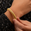 KAYA sieraden Bangle met Stretch 'Gold & Bold' | Stainless Steel Goud