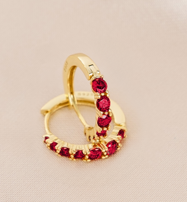 KAYA sieraden Creoles 'Birthstone' - January