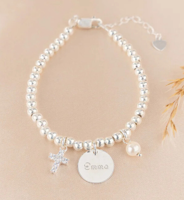 KAYA sieraden Bedelarmband Doop  I Stel zelf samen