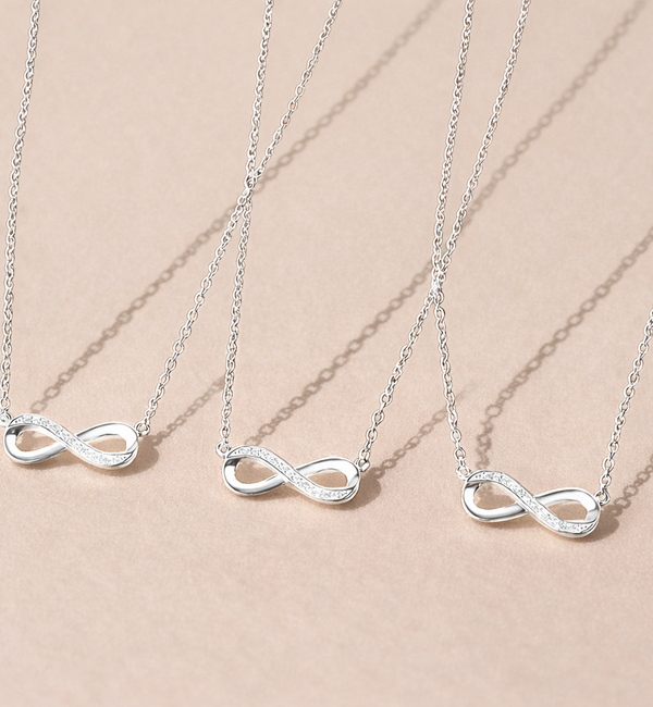 KAYA sieraden 3 Necklaces 'Infinity Crystal'