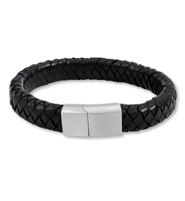 KAYA sieraden Heren Armband Leer 11mm