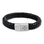 KAYA sieraden Men's Leather Bracelet with Initial Edge | Choose the color