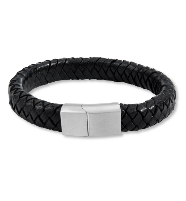 KAYA sieraden Heren Armband Leer Edge