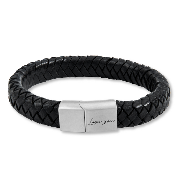KAYA sieraden Men's Bracelet Leather 'Own Handwriting' Edge