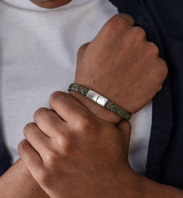 KAYA sieraden Father & Son Bracelets Braided Leather