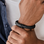 KAYA sieraden Boys bracelet with name Leather Â´Rock My WorldÂ´ | Black