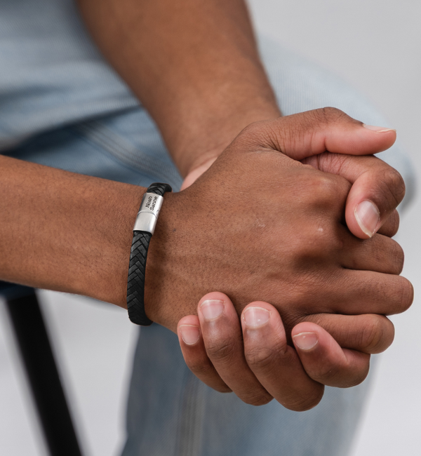 KAYA sieraden Vader & Dochter Armbanden Set met Gravure