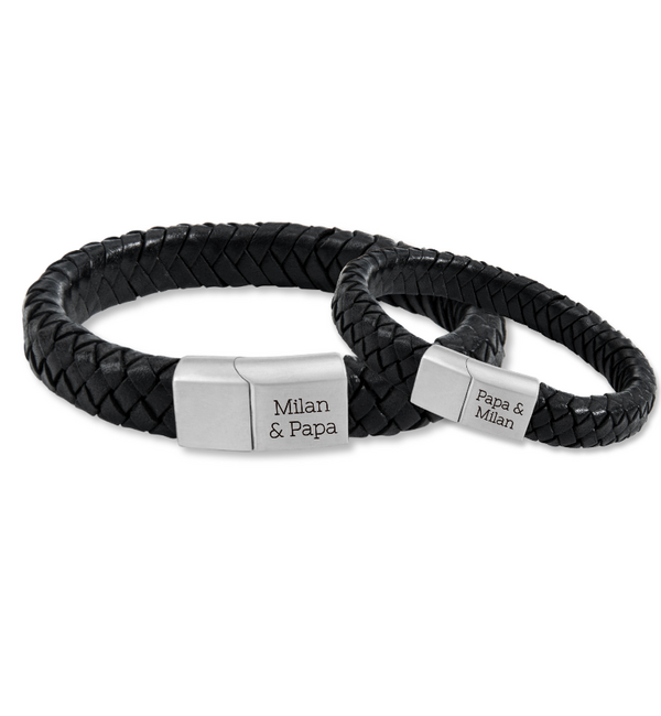 KAYA sieraden Vader & Zoon Armbanden met Gravure