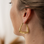 KAYA sieraden Bold Oorbellen Triangle | Stainless Steel
