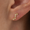 KAYA sieraden Luxury Wave Studs with zirconia stones