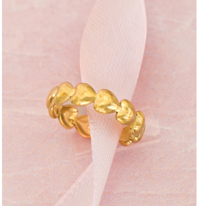 KAYA sieraden Adjustable Ring with Hearts