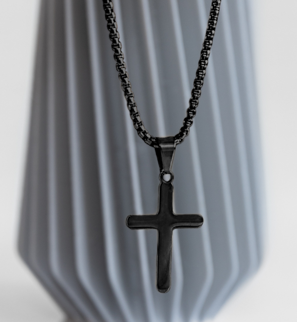 KAYA sieraden Steel Men's Cross Chain | Stainless Steel