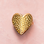 KAYA sieraden  Verstelbare Statement Ring Vintage Heart | Stainless Steel