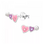 KAYA sieraden  Children's Earrings Crystal Heart with Pearl