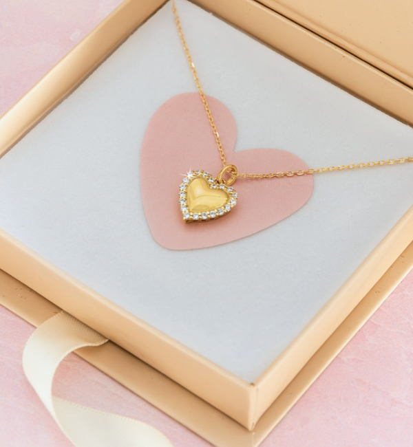 KAYA sieraden Necklace 'Heart' Pavé