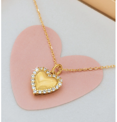 KAYA sieraden Necklace 'Heart' Pavé