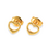 KAYA sieraden Gold open heart earrings | Stainless Steel