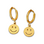 KAYA sieraden Oorringen Smiley |  Stainless Steel