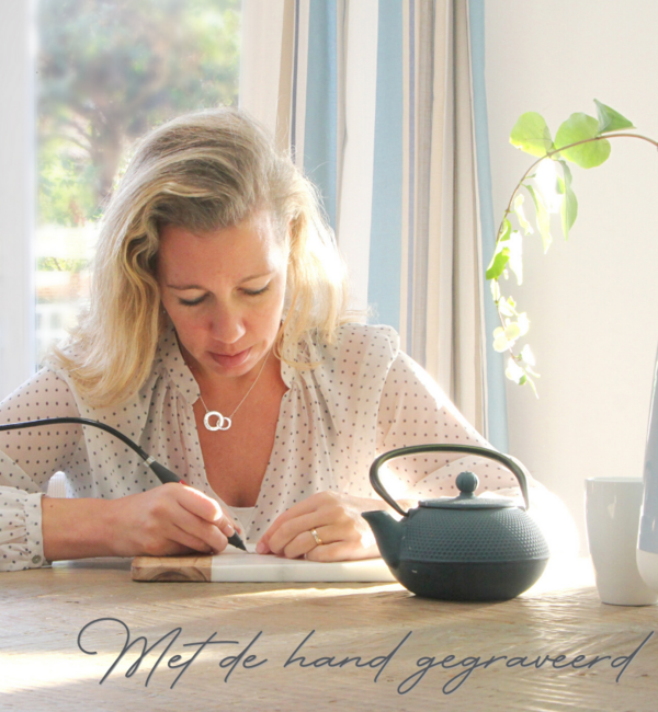 KAYA sieraden Armband met 2 Namen en Geboortestenen 'Beaded'