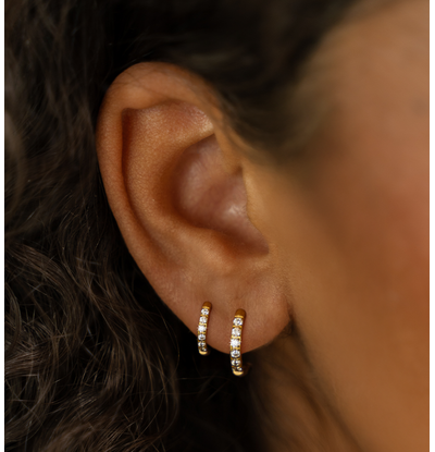 KAYA sieraden Earrings set Shiny I 8 + 10 mm