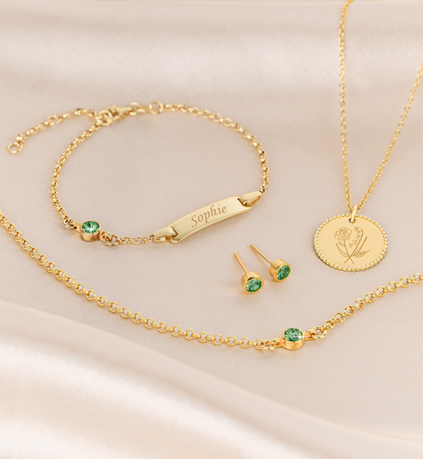 KAYA sieraden  Eid al-Fitr gift | Coin necklace with birth flowers