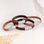 KAYA sieraden Family Bracelet Set Without Engraving Braided Leather | Father-Son-Mother-Daughter