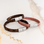 KAYA sieraden Family Bracelet Set Without Engraving Braided Leather | Father-Son-Mother