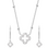 KAYA sieraden Clover Jewelry Set with Zirconia Crystals