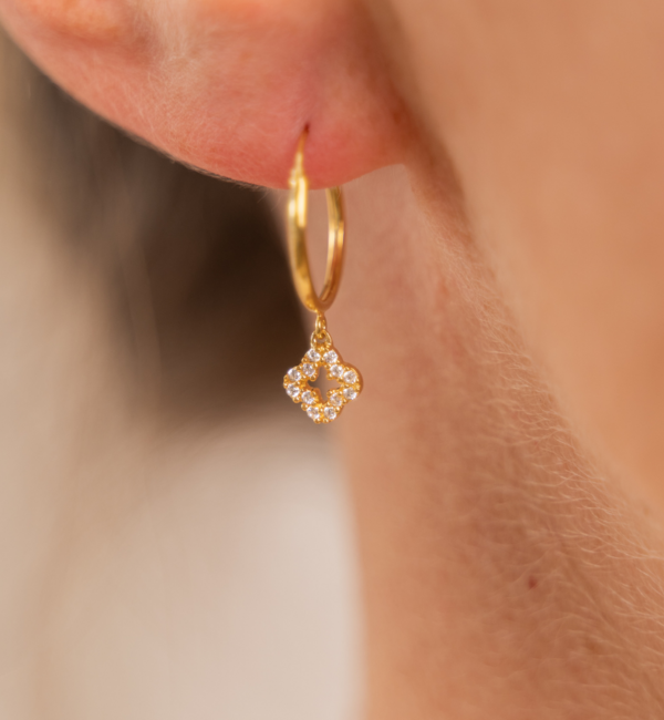 KAYA sieraden Klaver Sieraden Set met Zirkonia Kristallen