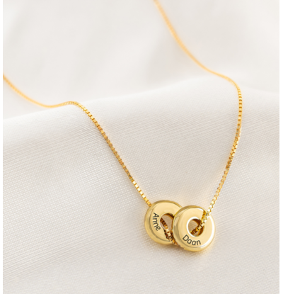 KAYA sieraden Donut necklace | 2 names