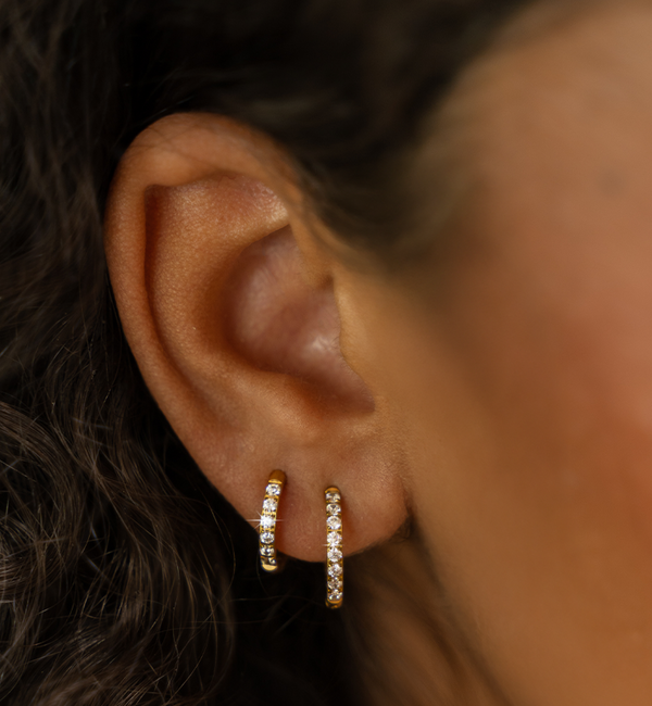 KAYA sieraden Earring set Shiny Glow | Stainless Steel Gold