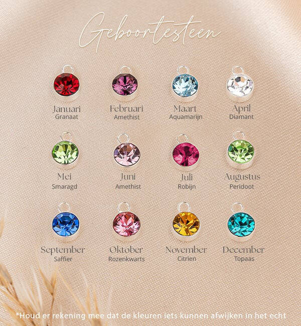 KAYA sieraden Ketting met Geboortesteen