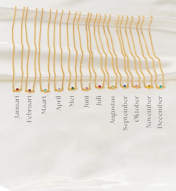 KAYA sieraden Gepersonaliseerde Armband met Geboortesteen