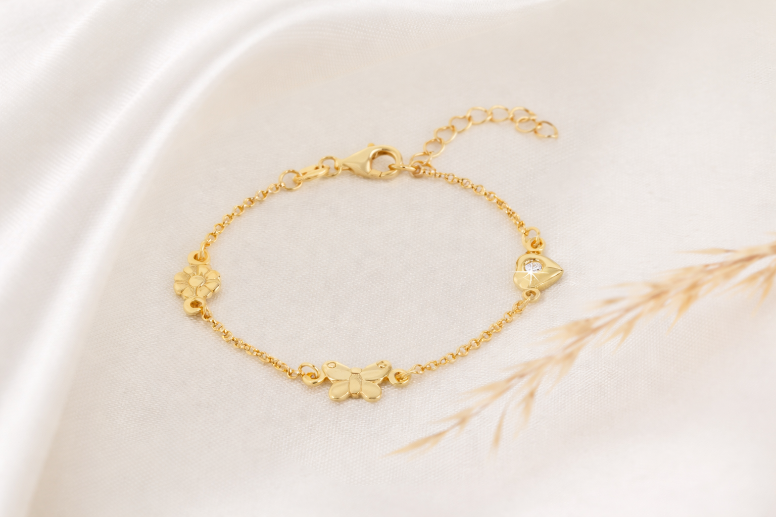 kinderarmbandje 3 bedels