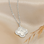 KAYA sieraden Pavé Clover Necklace with Letters | Zirconia Crystals
