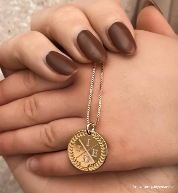 KAYA sieraden Ketting met Initialen 'Olivia'