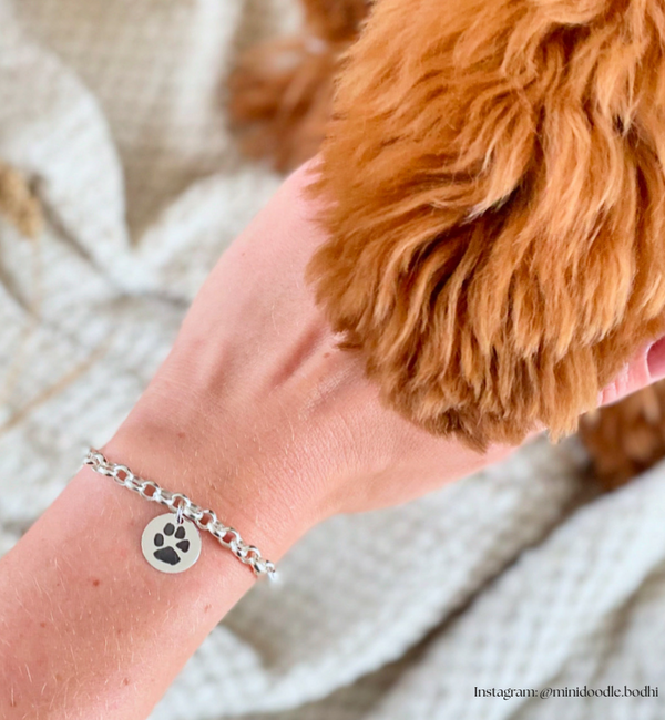 Gegraveerde sieraden Bracelet with Paw Print