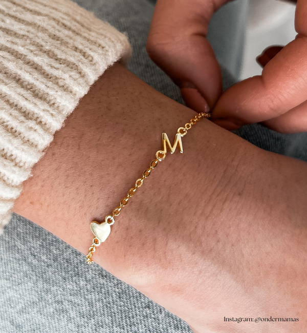 KAYA sieraden Inline armband Letters | Kies het aantal