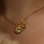 Gegraveerde sieraden Necklace with Paw Print and Name Charm