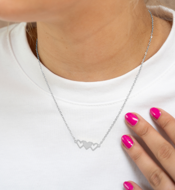 KAYA sieraden 3 Kettingen set Harttes | Stainless Steel
