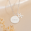 KAYA sieraden Necklace 'Beaded Disc' with Engraving - Copy