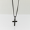 KAYA sieraden Stalen  Bold herenketting Kruis | Zwart