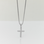 KAYA sieraden  Steel Bold Men's Cross Necklace | Silver