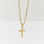 KAYA sieraden Steel Bold Men's Cross Necklace | Gold